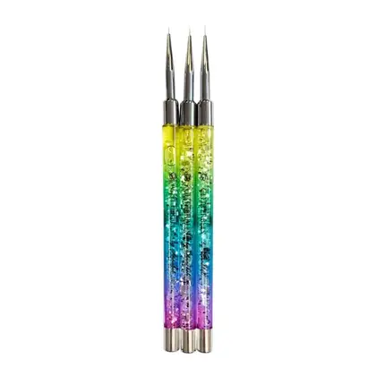 Glitterbels Rainbow Detailers Brushes (Set of 3)