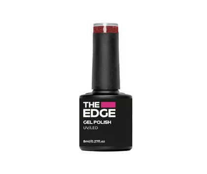 The Edge Gel Polish 8ml | The Rustic Red Glitter